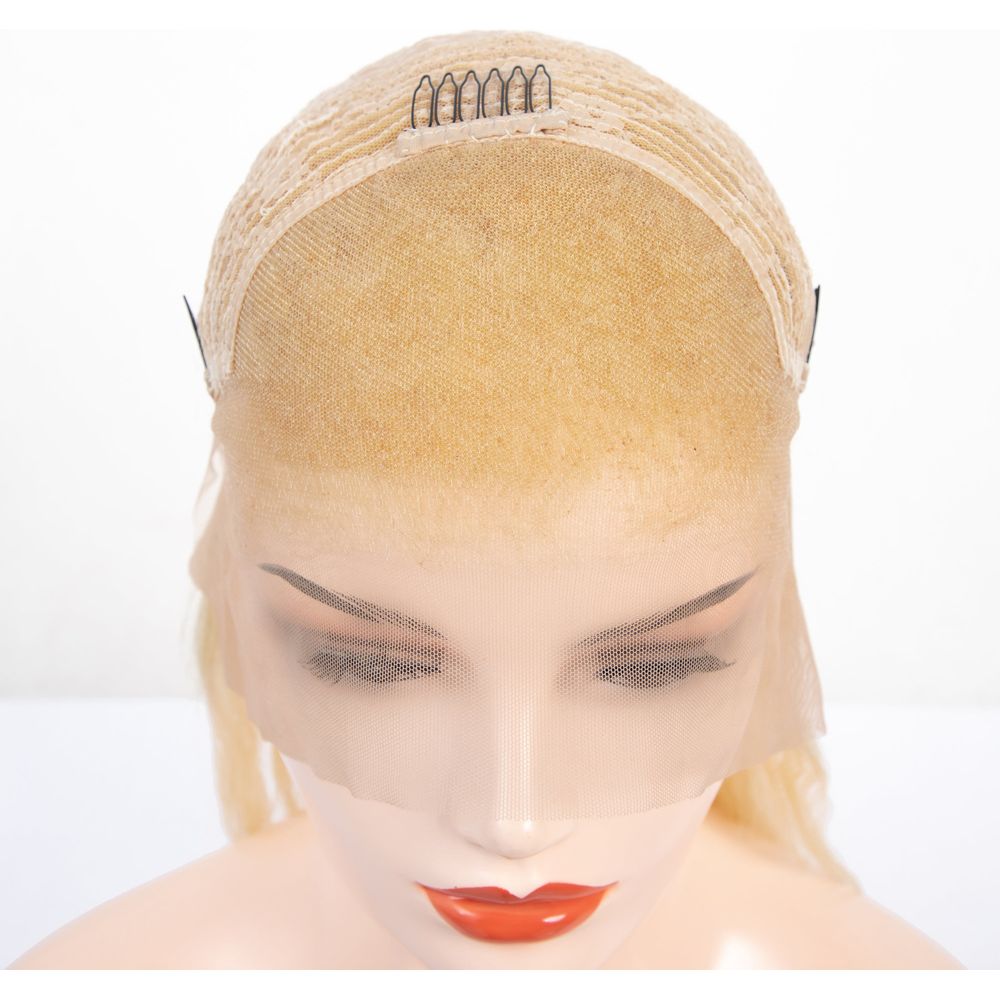 B & B Gold 100% Brazilian Human Hair 13x4 Lace Front Wig - 613 - Beauty Exchange Beauty Supply