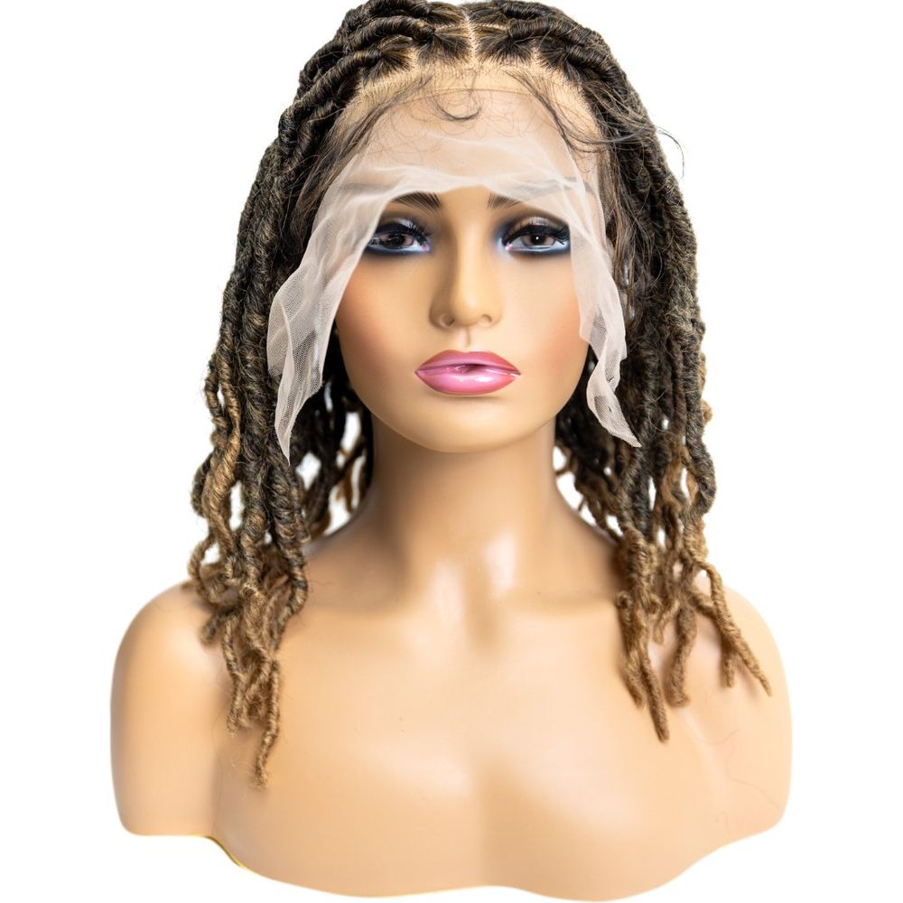 B & B Knotless Synthetic 100% Full HD Lace Wig - Faux Loc 12" - Beauty Exchange Beauty Supply