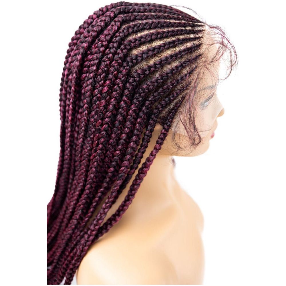 B & B Knotless Synthetic 100% Full HD Lace Wig - Fulani V 24" - Beauty Exchange Beauty Supply