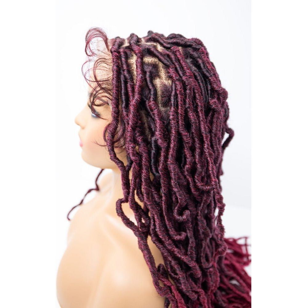B & B Knotless Synthetic 100% Full HD Lace Wig - Knotless Loc 24" - Beauty Exchange Beauty Supply