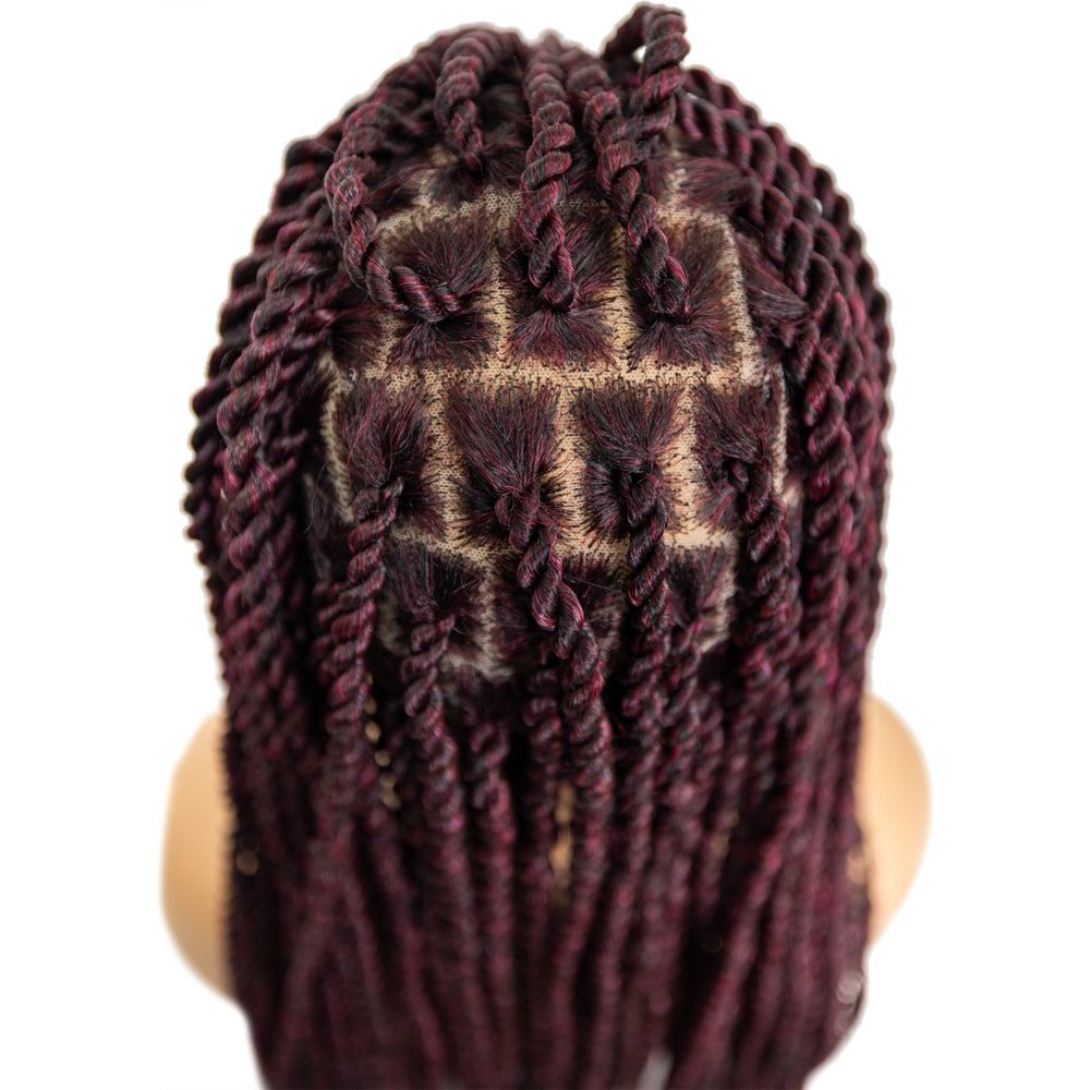 B & B Knotless Synthetic 100% Full HD Lace Wig - Senegal Twist 32" - Beauty Exchange Beauty Supply