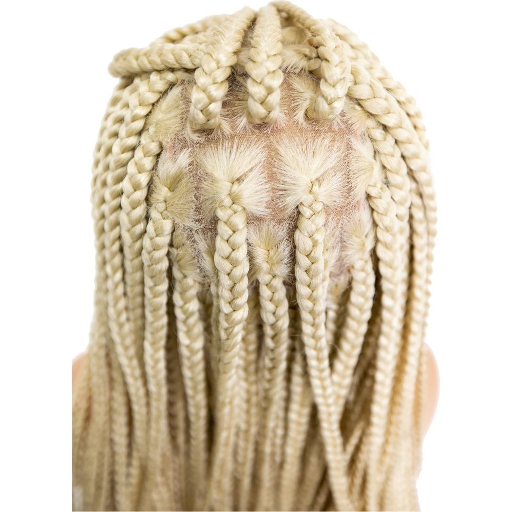 B & B Knotless Synthetic 100% Full HD Lace Wig - Square Box Braid 24" & 32" - Beauty Exchange Beauty Supply
