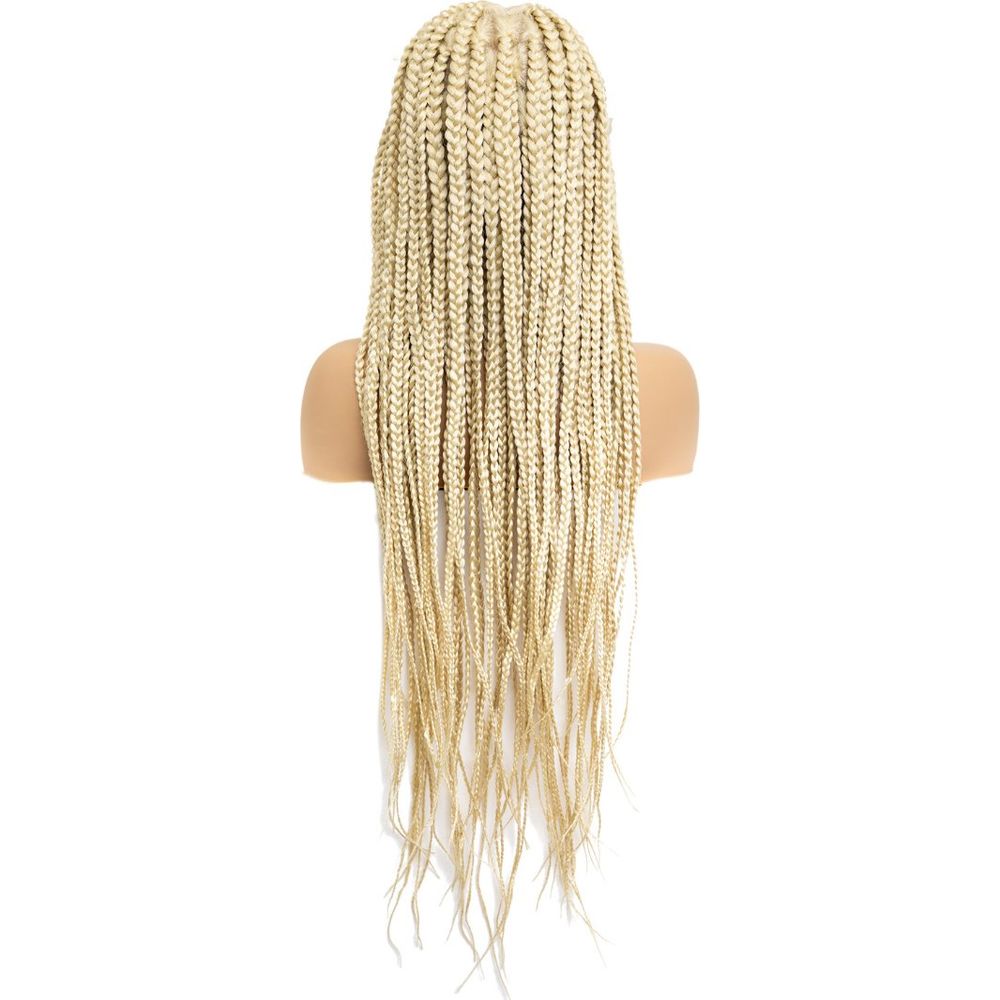 B & B Knotless Synthetic 100% Full HD Lace Wig - Square Box Braid 24" & 32" - Beauty Exchange Beauty Supply