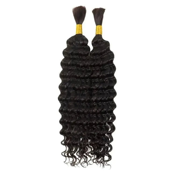 B&B Express Virgin Human Hair Bulk – Deep Wave Braiding display picture 1