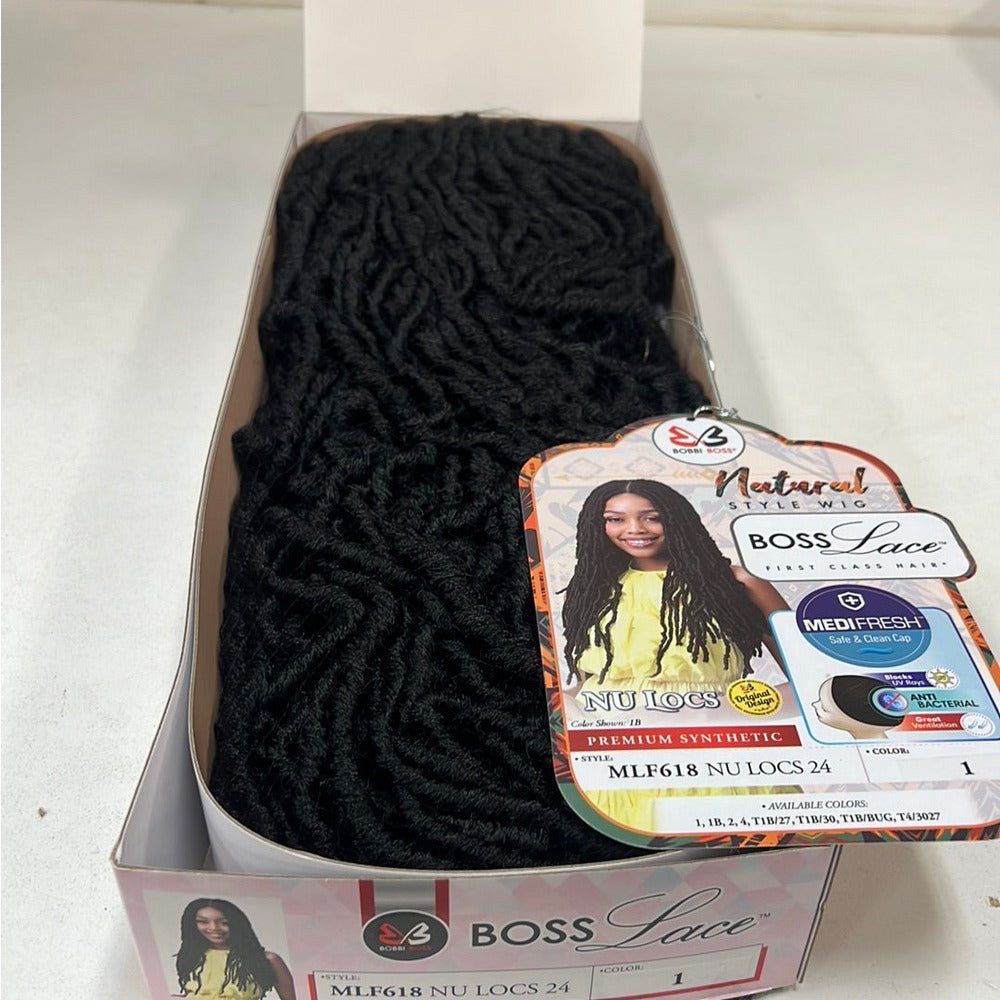 Bobbi Boss Boss Hair Natural Style Synthetic Lace Front Wig - MLF618 Nu Locs 24 - Beauty Exchange Beauty Supply
