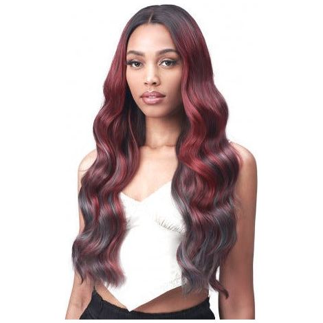 Bobbi Boss Boss Lace 5" Deep Lace Part Chunky Highlights Synthetic Lace Front Wig - MLF554 Rosewood - Beauty Exchange Beauty Supply