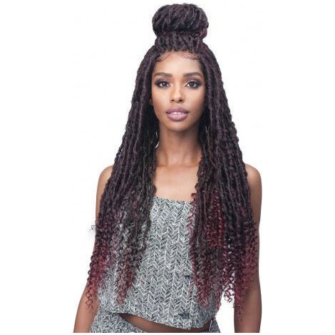 Bobbi Boss Natural Style Wig 4x4 Synthetic Lace Front Wig - MLF619 Nu Locs Curly Tips 30 - Beauty Exchange Beauty Supply