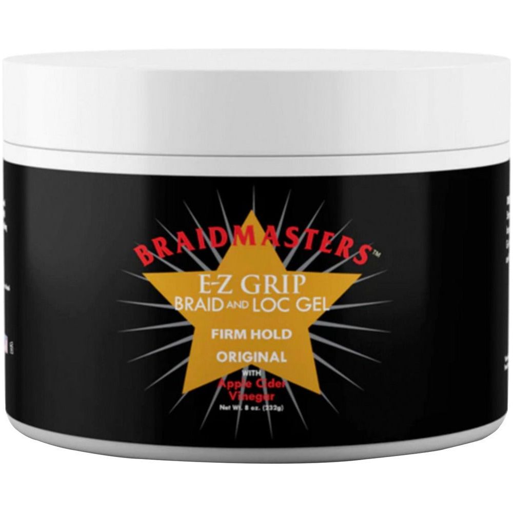 Braid Masters Firm Hold Original with Apple Cider Viner E-Z Grip Braid and Loc Gel 8oz - Beauty Exchange Beauty Supply