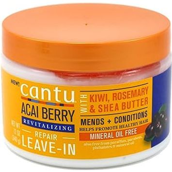 Cantu Acai Berry Revitalizing Repair Leave-In Conditioner 12oz - Beauty Exchange Beauty Supply