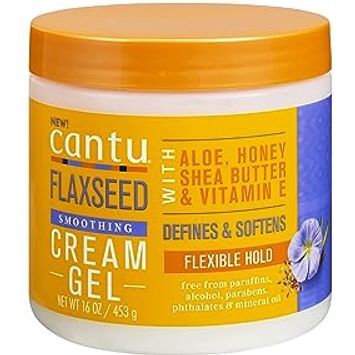 Cantu Flaxseed Smoothing Flexible Hold Cream Gel 16oz - Beauty Exchange Beauty Supply
