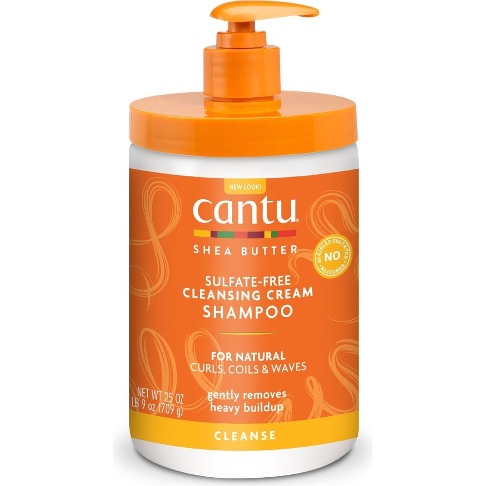 Cantu Shea Butter for Natural Hair Sulfate-Free Hydrating Cream Shampoo 13.5oz/25oz - Beauty Exchange Beauty Supply