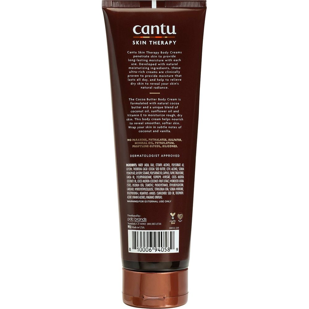 Cantu Skin Therapy Hydrating Cocoa Butter Body Cream 8.5oz - Beauty Exchange Beauty Supply