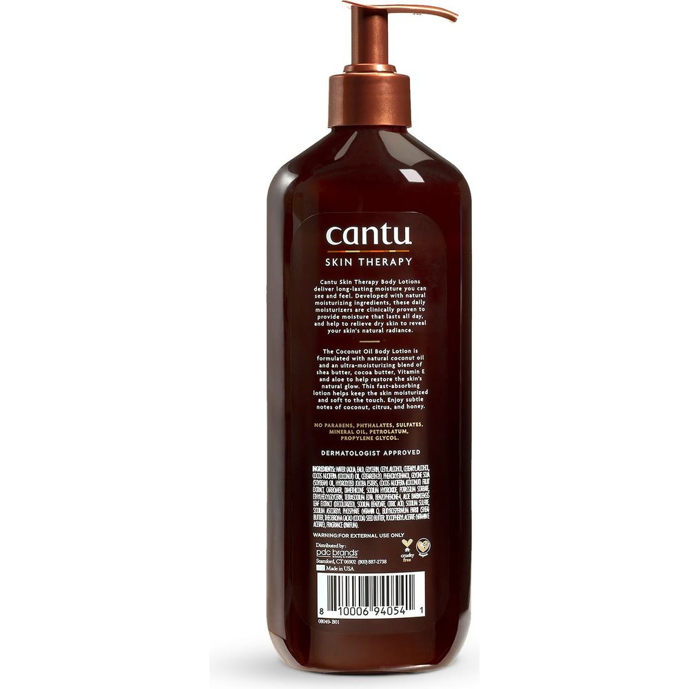 Cantu Skin Therapy Hydrating Coconut Oil Body Lotion 16oz - Beauty Exchange Beauty Supply