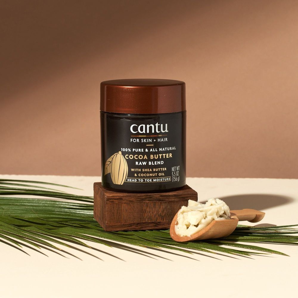 Cantu Skin Therapy Pure Cocoa Butter/Shea Butter Hydrating Raw Blend 5.5oz - Beauty Exchange Beauty Supply