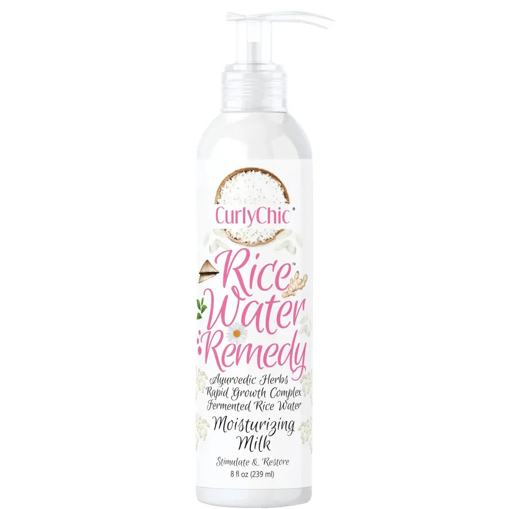 Curly Chic Rice Water Remedy Moisturizing Hair Milk 8oz - Beauty Exchange Beauty Supply