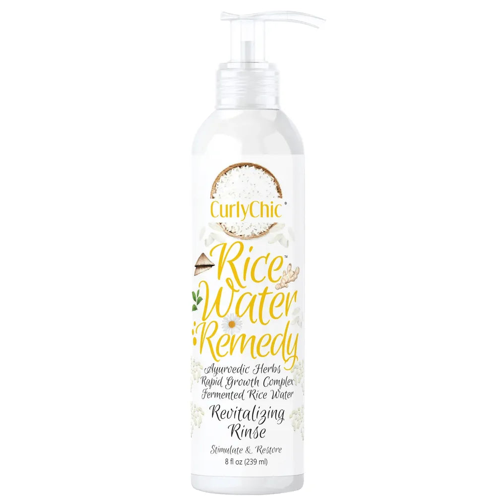 Curly Chic Rice Water Remedy Revitalizing Hair Rinse 8oz - Beauty Exchange Beauty Supply