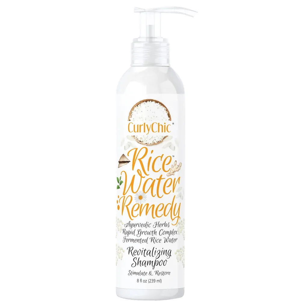 Curly Chic Rice Water Remedy Revitalizing Shampoo 8oz - Beauty Exchange Beauty Supply