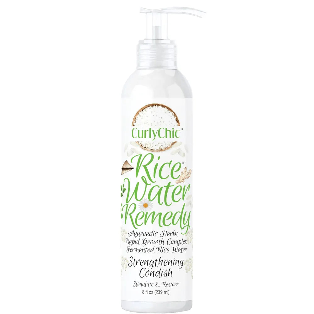 Curly Chic Rice Water Remedy Strengthening Deep Conditioner 8oz - Beauty Exchange Beauty Supply