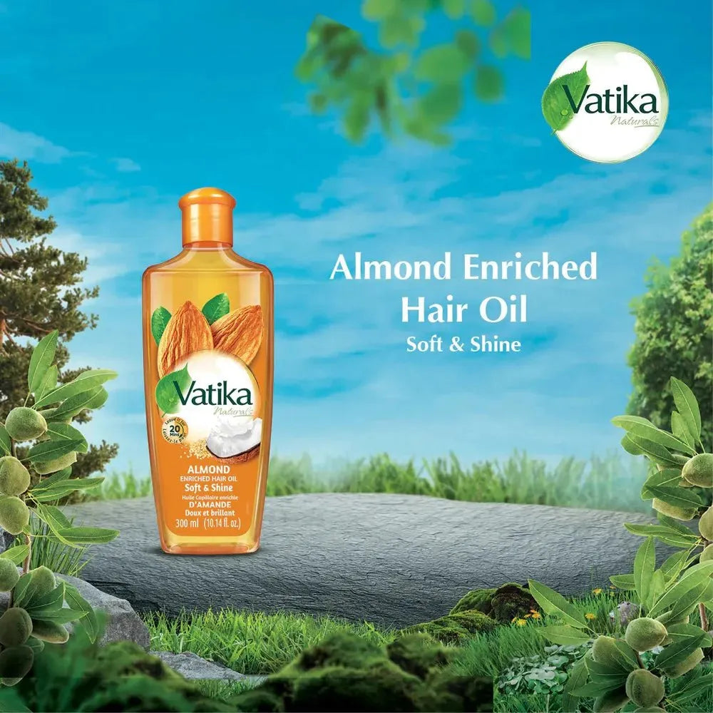 Dabur Vatika Naturals Enriched Hair Oil - Almond - Beauty Exchange Beauty Supply