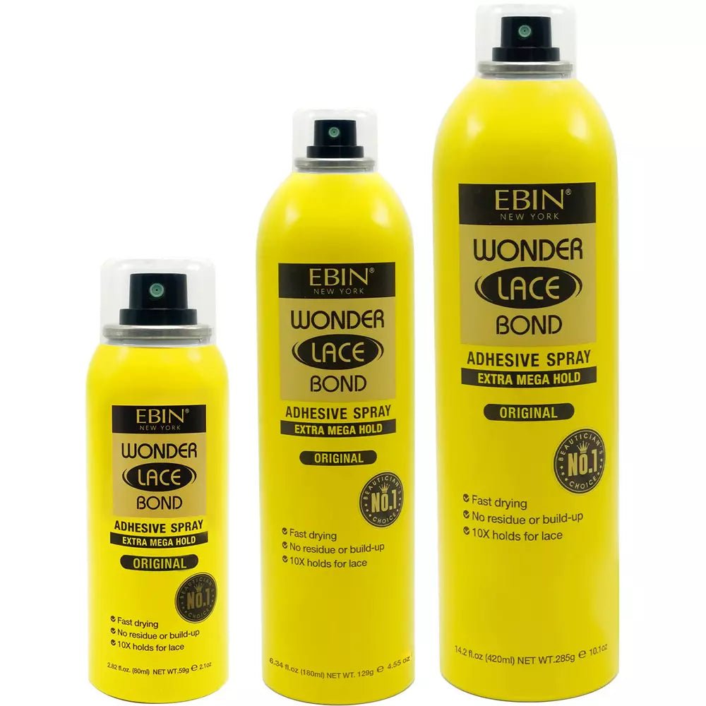 Ebin Wonder Lace Bond Adhesive Spray - Original Extra Mega Hold - Beauty Exchange Beauty Supply