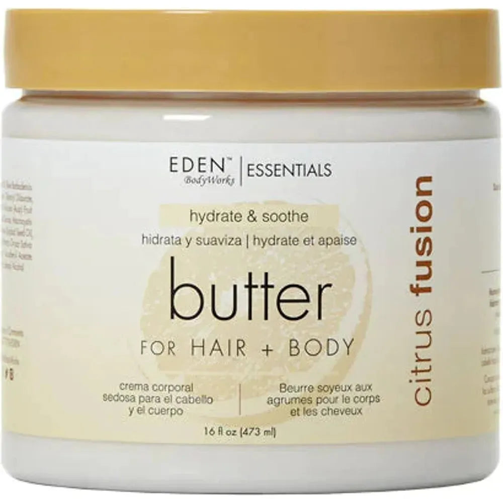 Eden BodyWorks Citrus Fusion Hair + Body Butter 16oz - Beauty Exchange Beauty Supply