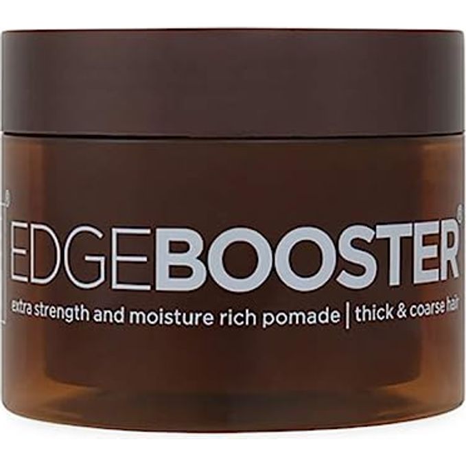 Edge Booster Strong Hold Xtra Strength Water-Based Pomade 3.38oz - Amber Scent - Beauty Exchange Beauty Supply