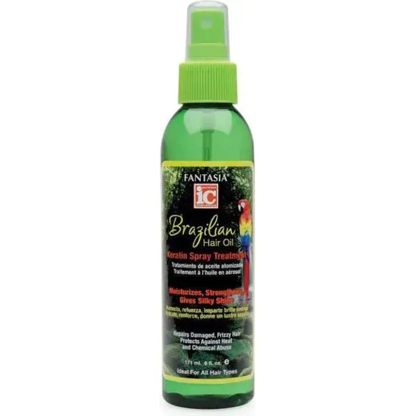 Fantasia IC Brazilian Hair Oil Keratin Spray Treatment 6oz - Beauty Exchange Beauty Supply