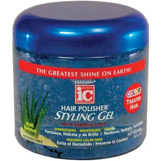 Fantasia IC Hair Polisher Styling Gel for Color Treated Hair 16oz - Beauty Exchange Beauty Supply