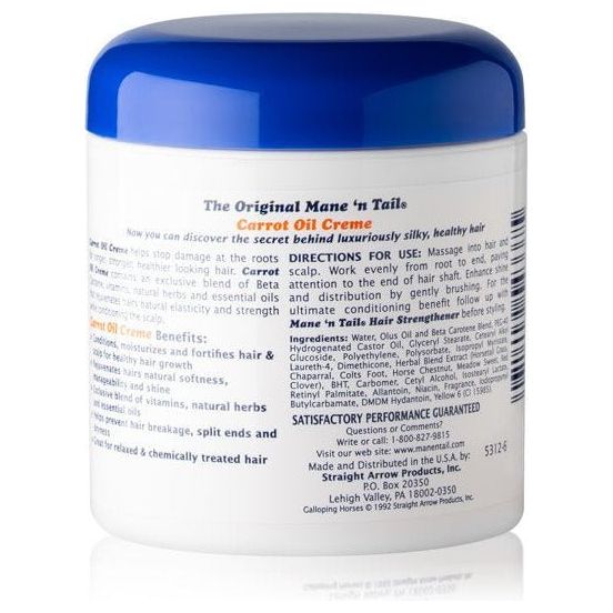 Mane 'N Tail Carrot Oil Creme Natural Moisture Balancing Treatment 5.5oz - Beauty Exchange Beauty Supply