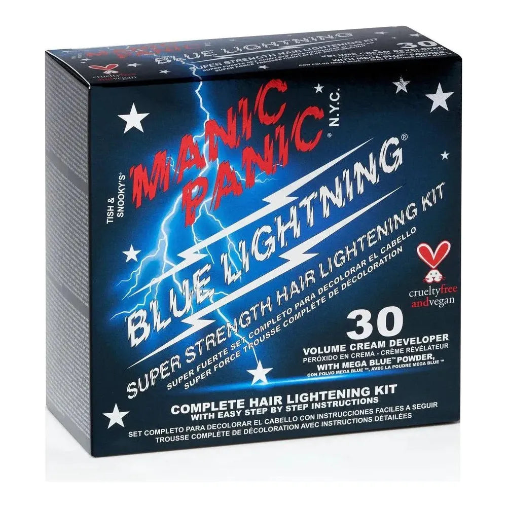 Manic Panic Blue Lightning 30 Volume Super Strength Lightening Kit 4oz - Beauty Exchange Beauty Supply