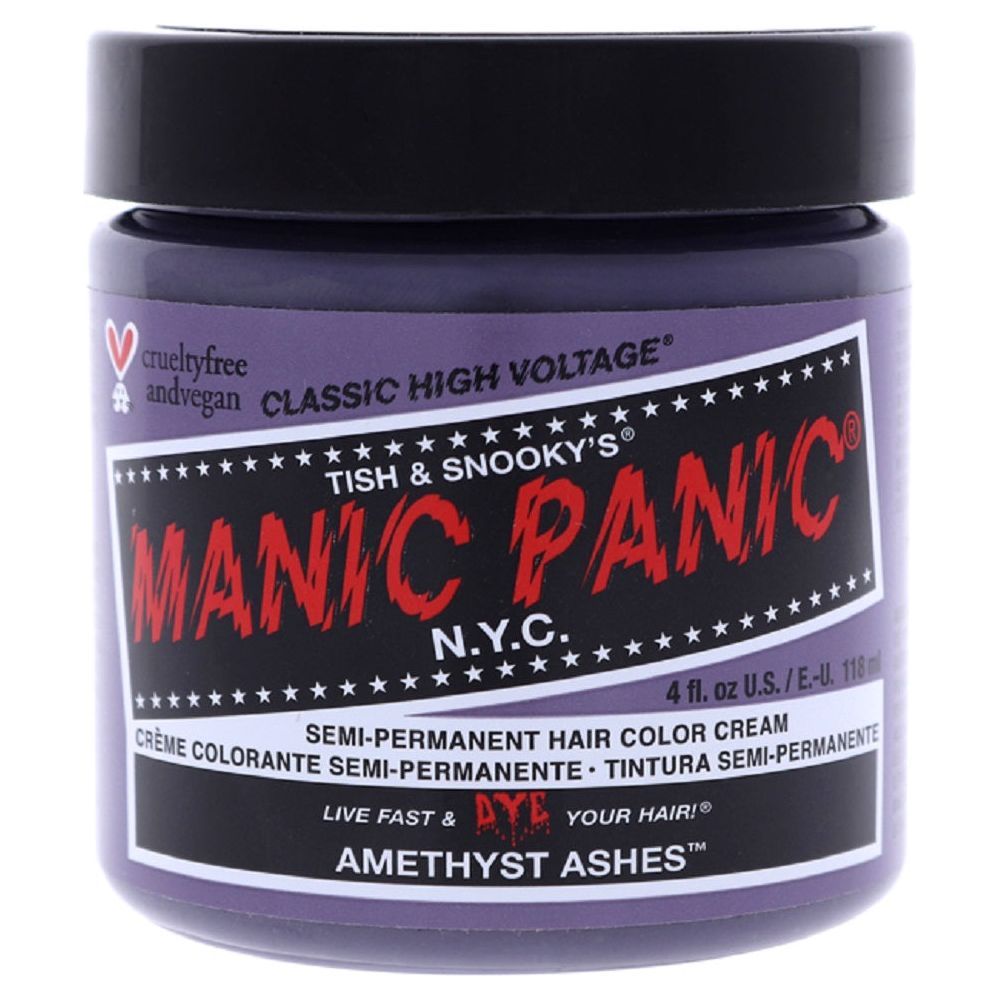 Manic Panic Creamtone Semi Permanent Hair Dye - Amethyst Ashes 4oz - Beauty Exchange Beauty Supply