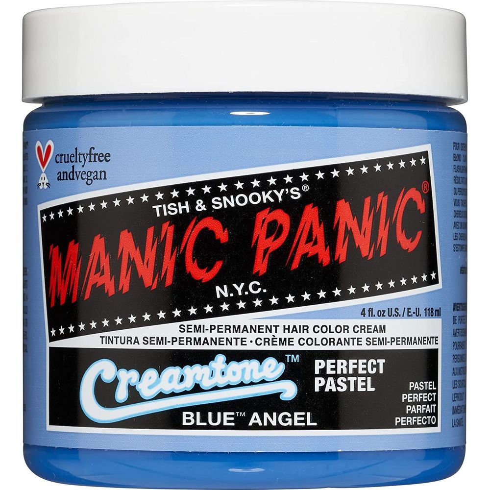Manic Panic Creamtone Semi Permanent Hair Dye - Blue Angel 4oz - Beauty Exchange Beauty Supply
