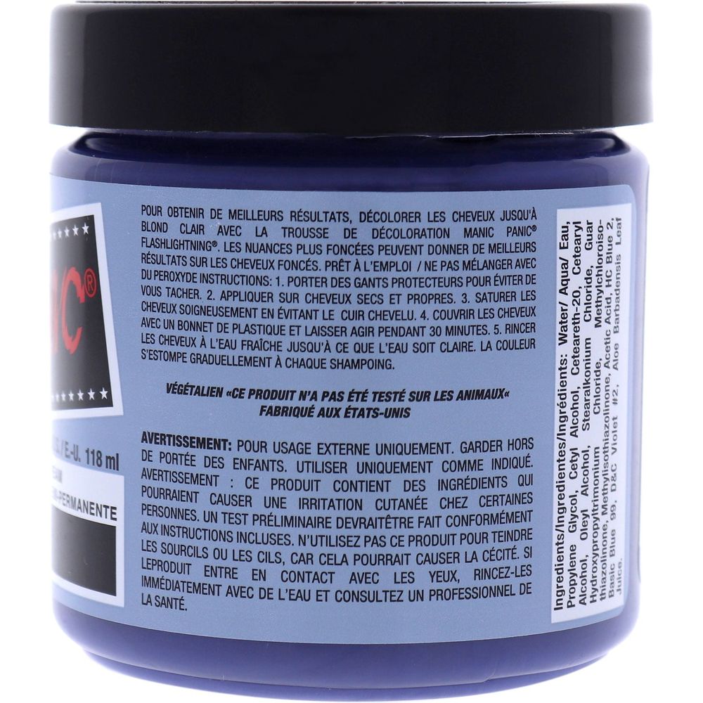 Manic Panic Creamtone Semi Permanent Hair Dye - Blue Steel 4oz - Beauty Exchange Beauty Supply