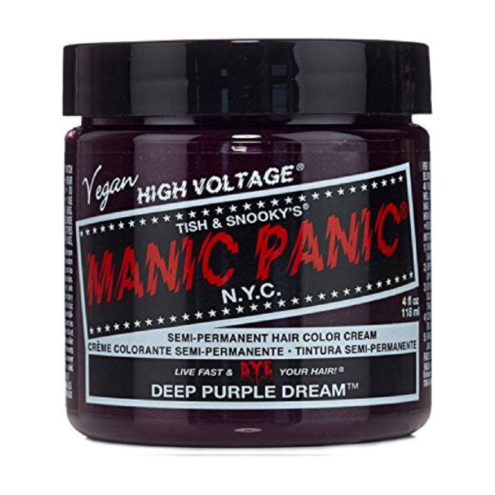 Manic Panic Creamtone Semi Permanent Hair Dye - Deep Purple Dream 4oz - Beauty Exchange Beauty Supply