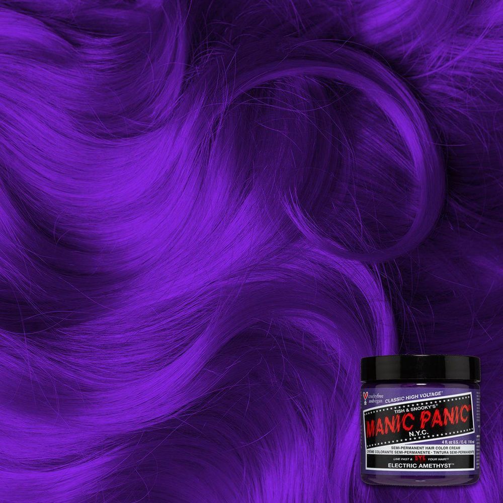 Manic Panic Creamtone Semi Permanent Hair Dye - Electric Amethyst 4oz - Beauty Exchange Beauty Supply