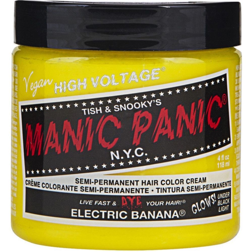 Manic Panic Creamtone Semi Permanent Hair Dye - Electric Banana 4oz - Beauty Exchange Beauty Supply