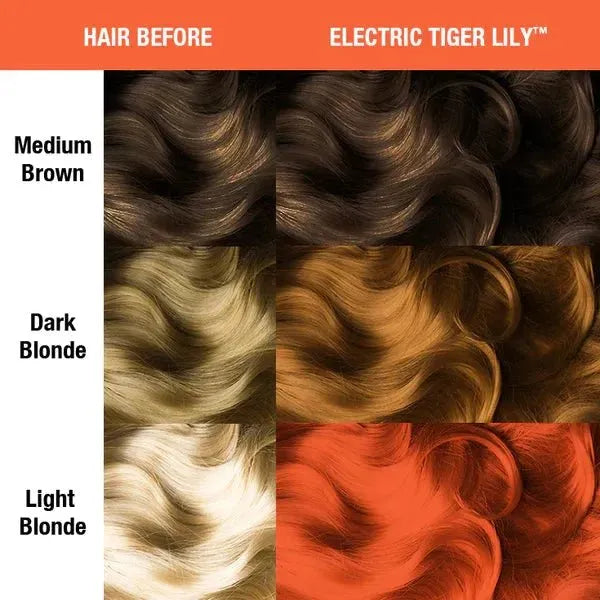 tiger lily hair dye Manic Panic Hair Color Cream Electric Tiger Lily