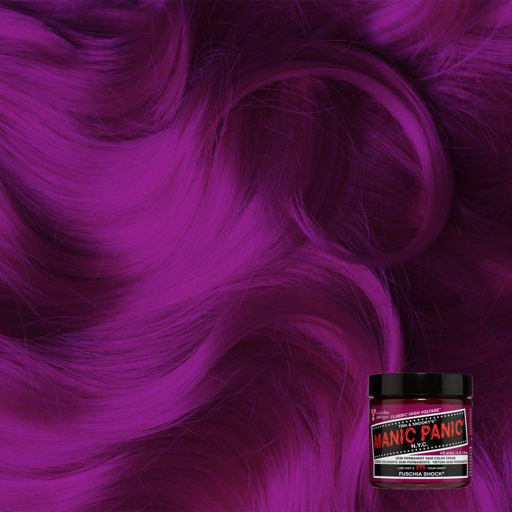 Manic Panic Creamtone Semi Permanent Hair Dye - Fuchsia Shock 4oz - Beauty Exchange Beauty Supply