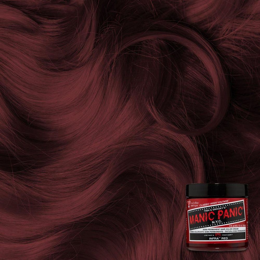 Manic Panic Creamtone Semi Permanent Hair Dye - Infra Red 4oz - Beauty Exchange Beauty Supply