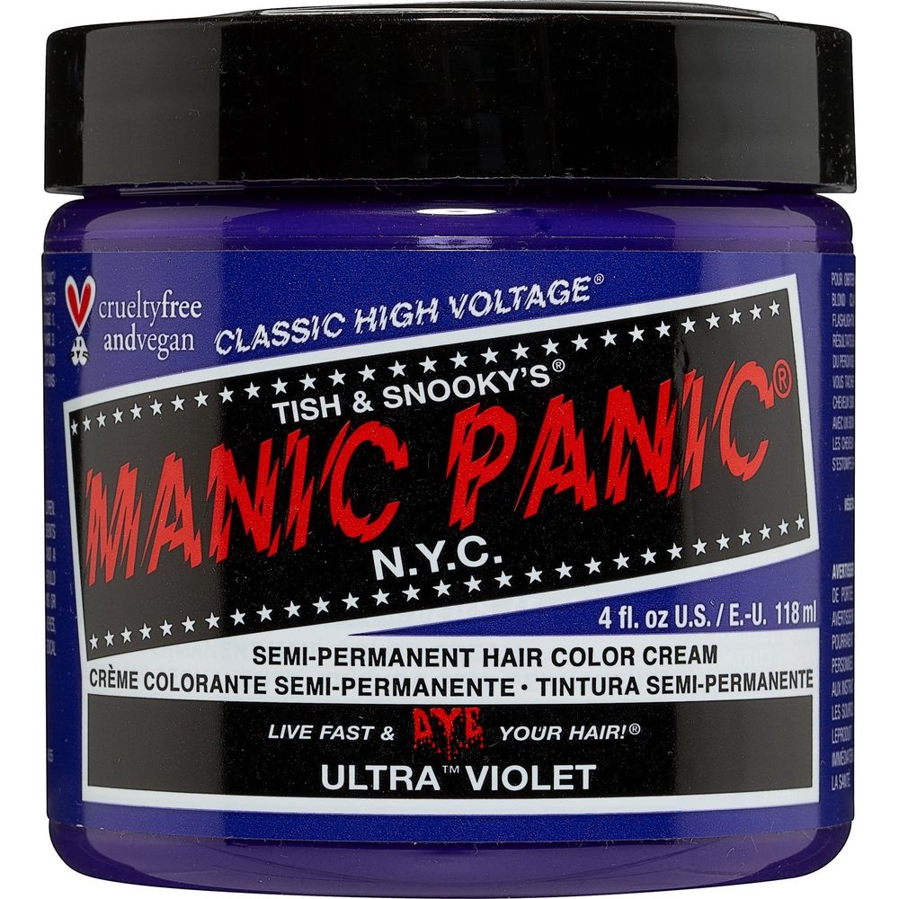 Manic Panic Creamtone Semi Permanent Hair Dye - Ultra Violet 4oz - Beauty Exchange Beauty Supply