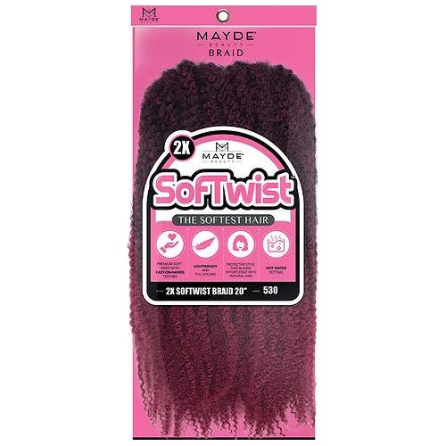 Mayde Beauty Synthetic Crochet Hair - 2x SoftTwist Braid 20" - Beauty Exchange Beauty Supply