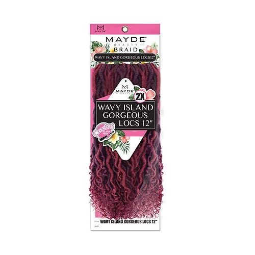 Mayde Beauty Synthetic Crochet Hair - Wavy Island Gorgeous Locs 12" - Beauty Exchange Beauty Supply