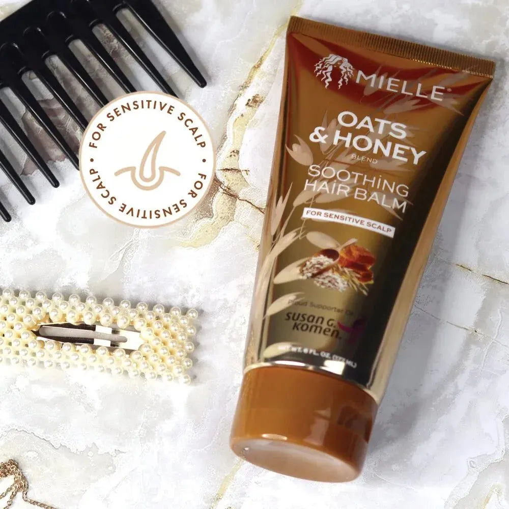 Mielle Oats & Honey Soothing Hair Balm 6oz - Beauty Exchange Beauty Supply