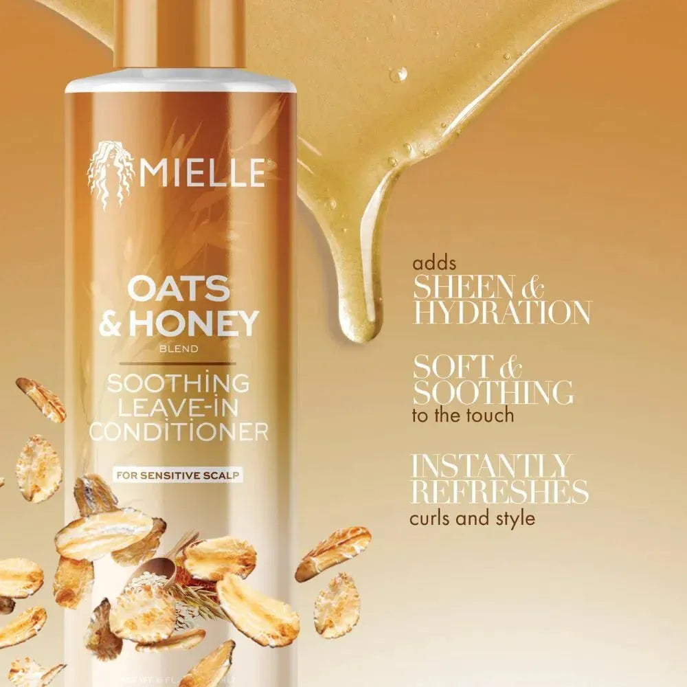 Mielle Oats & Honey Soothing Leave-In Conditioner Spray 6oz - Beauty Exchange Beauty Supply