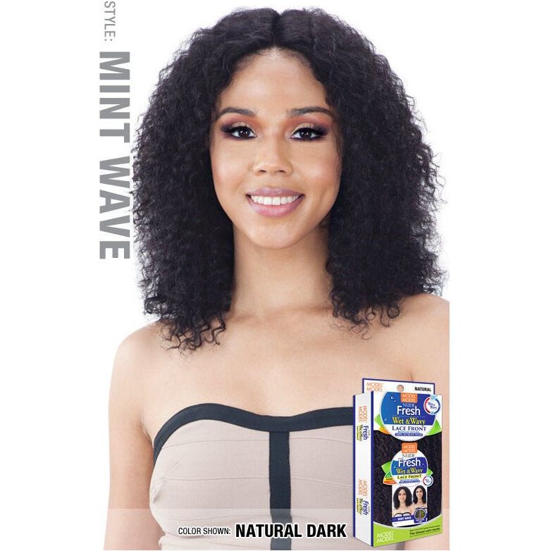 Model Model Nude Fresh 100% Human Hair Wet & Wavy Lace Front Wig - Mint Wave - Beauty Exchange Beauty Supply
