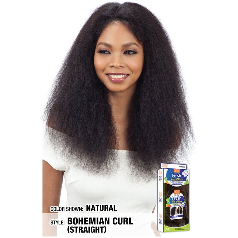 Model Model Nude Fresh Human Hair Wet & Wavy Lace Front Wig - Bohemian Curl - Beauty Exchange Beauty Supply