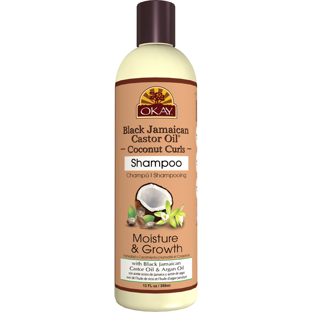 Okay Black Jamaican Castor Oil and Coconut Shampoo 12 oz - Beauty Exchange Beauty Supply