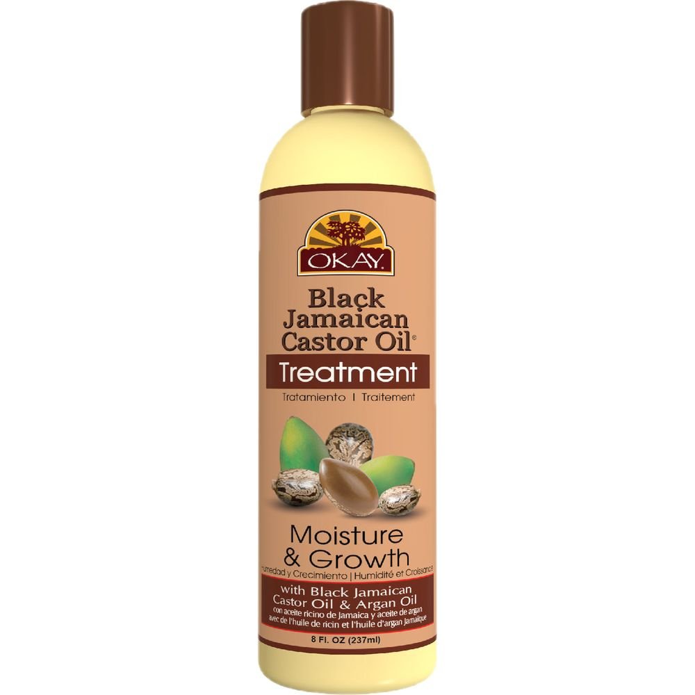 Okay Black Jamaican Castor Oil Moisture Growth Treatment 8oz - Beauty Exchange Beauty Supply