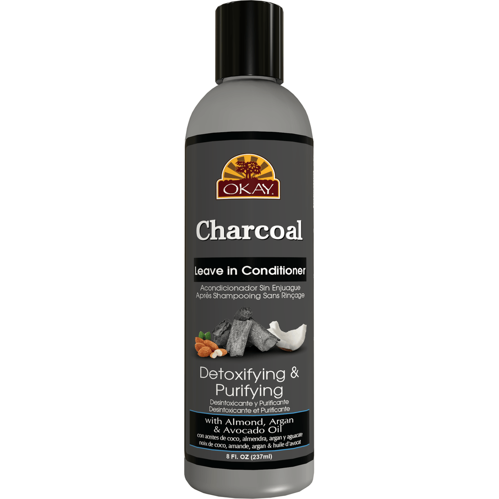 Okay Charcoal Detoxifying & Purifying Leave - In Conditioner 8oz - Beauty Exchange Beauty Supply