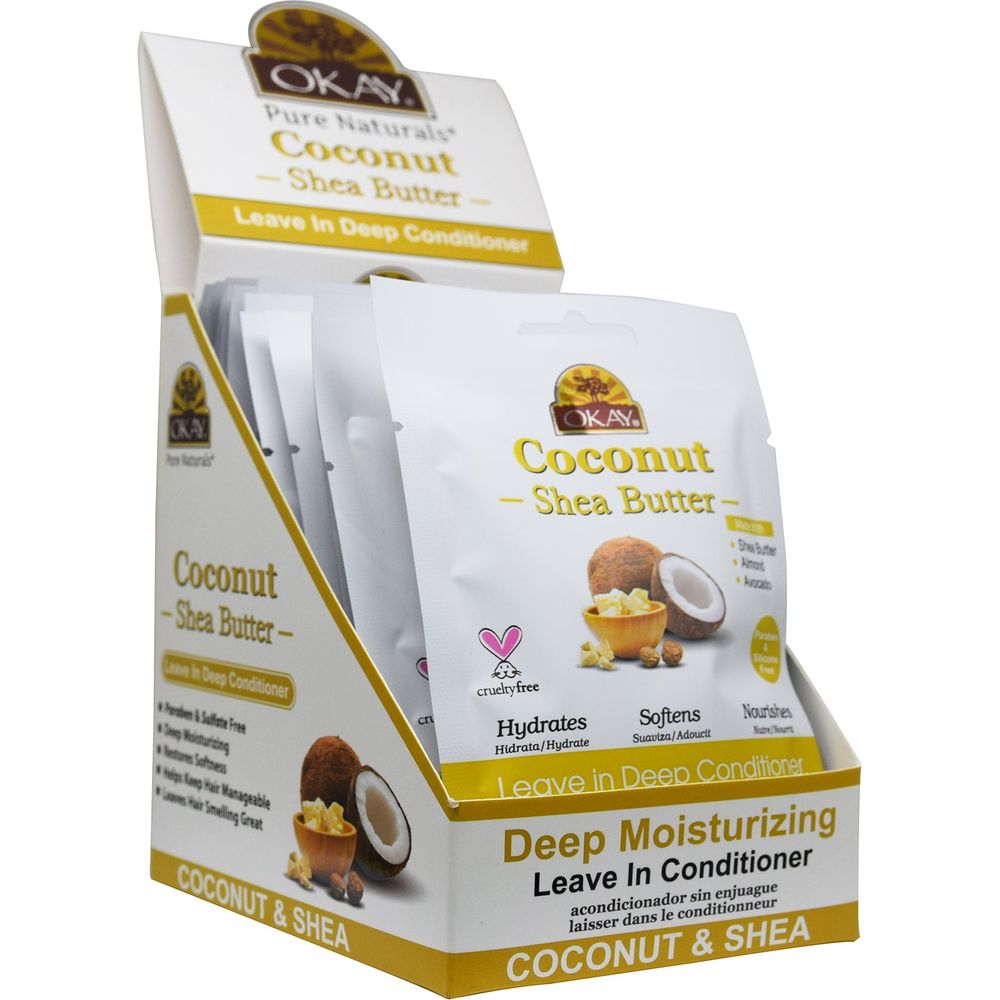 Okay Coconut & Shea Butter Leave - In Conditioner 1.25oz - Beauty Exchange Beauty Supply